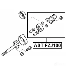Вал карданный рулевой ремкомплект FEBEST IS DN6 ASTFZJ100 4056111116631 3825666 изображение 1