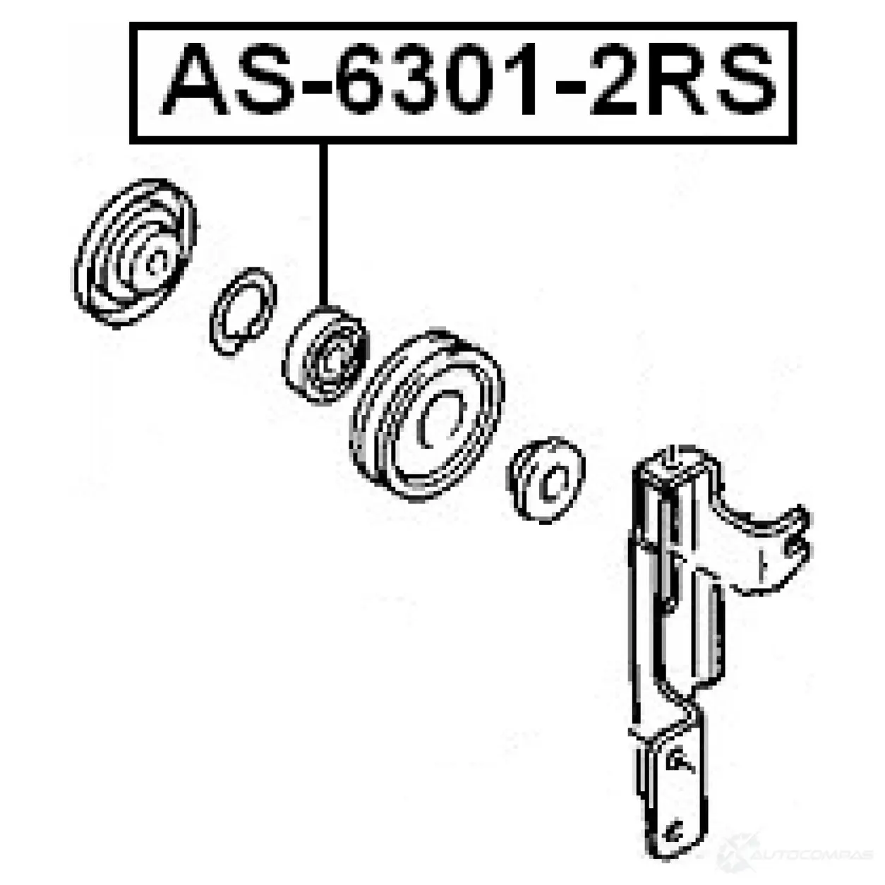 Подшипник FEBEST 3825580 as63012rs XR0EH W 4056111013435 изображение 1