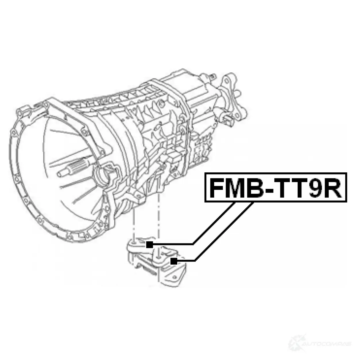 Подушка двигателя, опора FEBEST 4056111048291 fmbtt9r S5JKL F 3826348 изображение 1