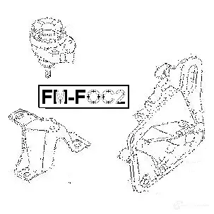 Подушка двигателя, опора FEBEST 3826341 fmfoc2 4056111019925 O3S3 X изображение 1