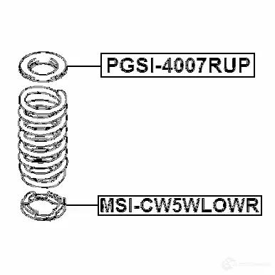 Тарелка пружины FEBEST msicw5wlowr WG UDGM 1436946935 изображение 1