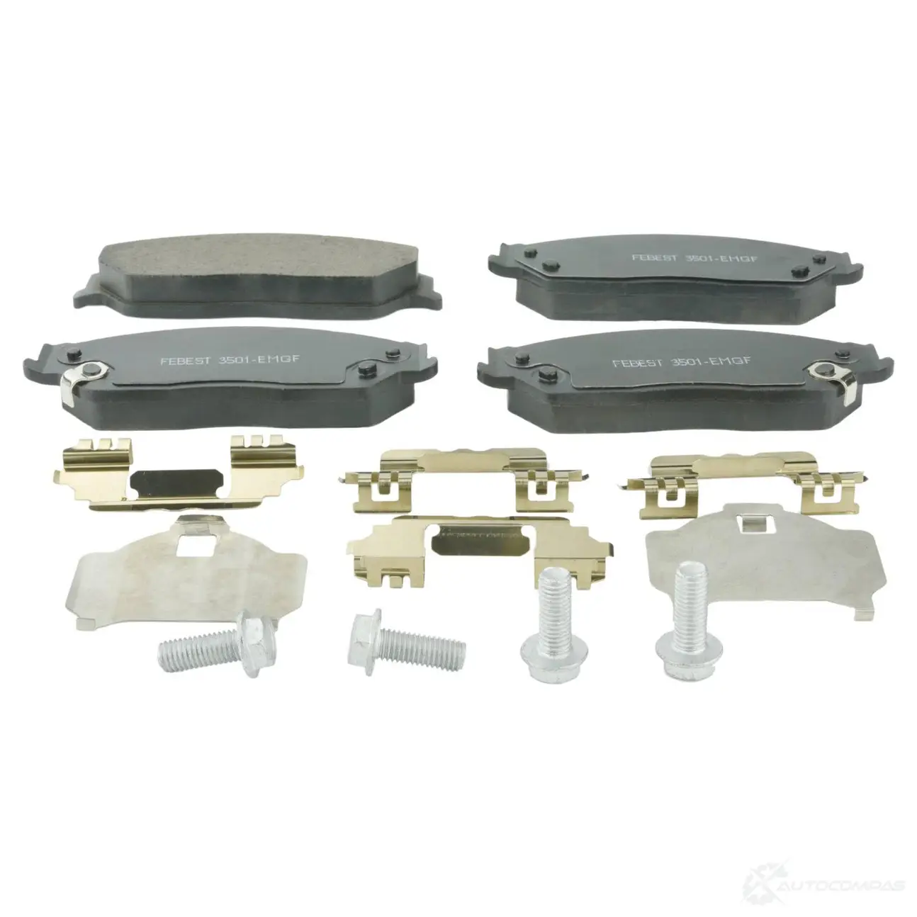 Тормозные колодки, комплект FEBEST QE1 9M 3501emgf 1424698016 4056111109275 - Изображение 1
