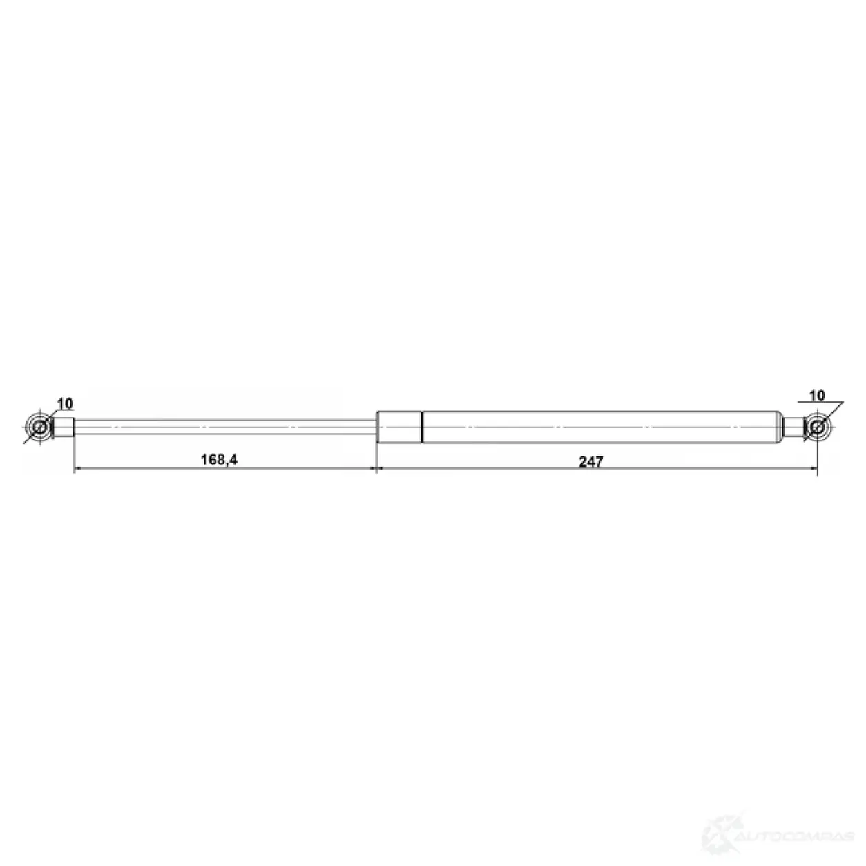 Газовая пружина, капот FEBEST F8U 5EX 1440023861 01117-001 изображение 1