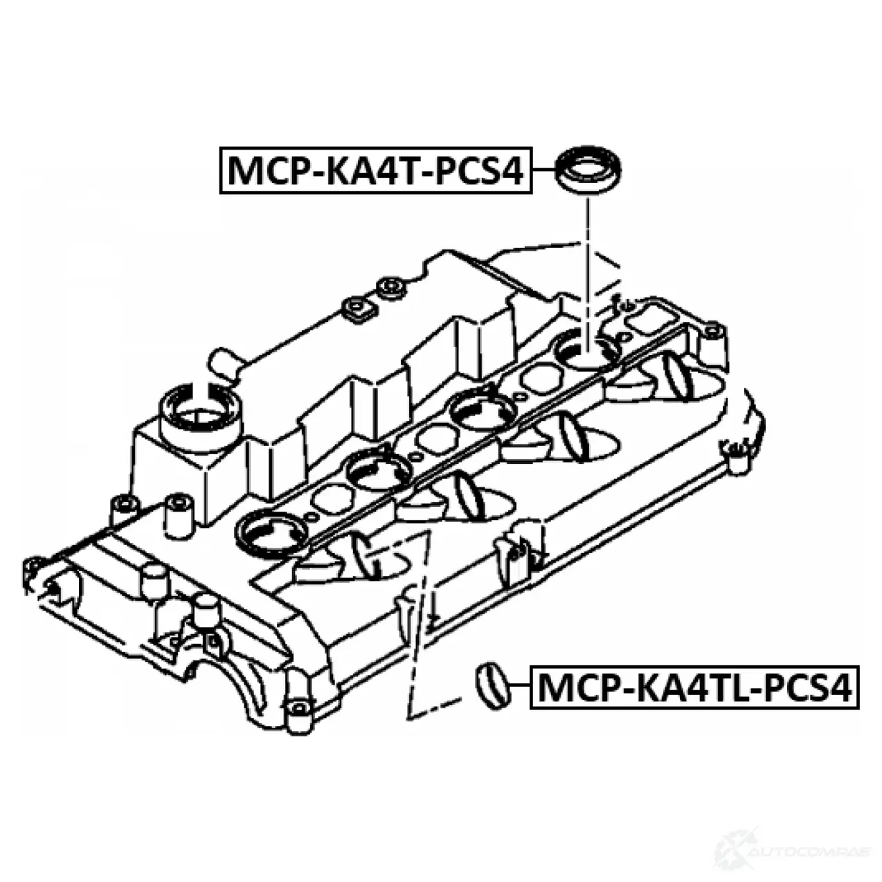 Уплотнительное кольцо, клапанная форсунка FEBEST MCP-KA4T-PCS4 1440023623 1KI J2CX изображение 1