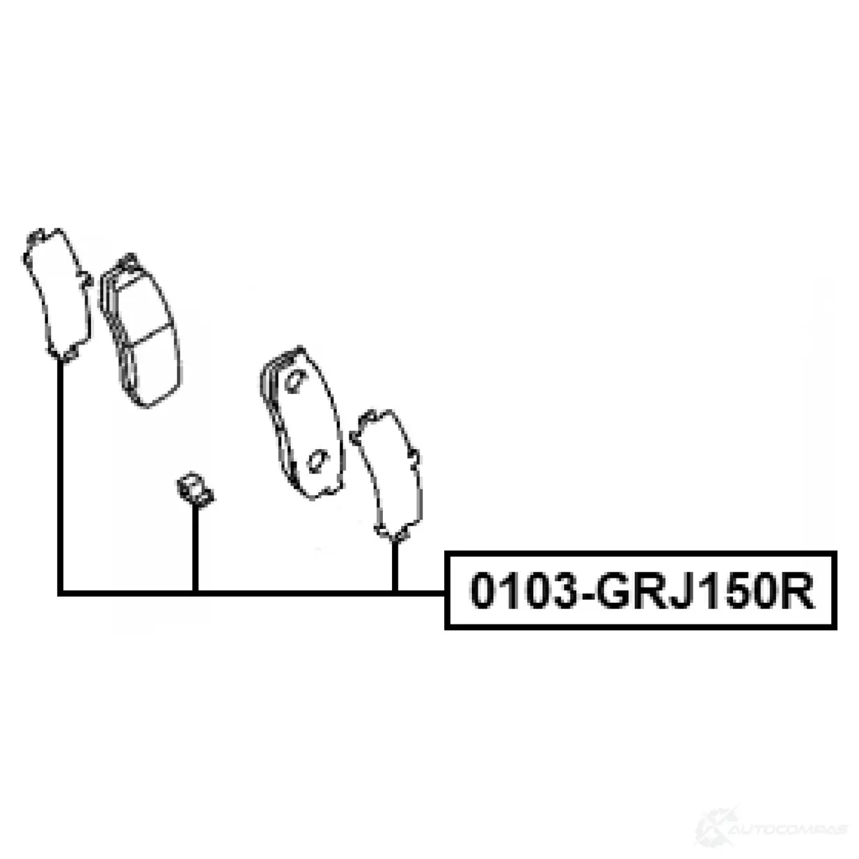 Ремкомплект колодок FEBEST MPS YVYH 0103grj150r 1438183394 изображение 1