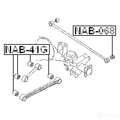 Подвеска, рычаг независимой подвески колеса FEBEST MI6HA JI NAB-068 1440024554 изображение 1