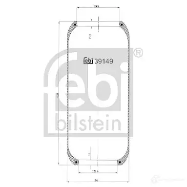 Пневмоподушка FEBI BILSTEIN 4027816391494 1085424 4IM61A I 39149