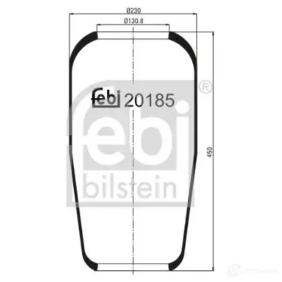 Пневмоподушка FEBI BILSTEIN 20185 1069227 4027816201854 QFNMZS 9