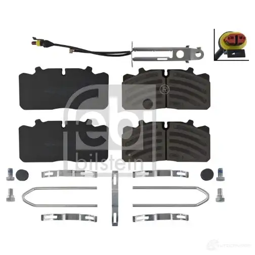Тормозные колодки дисковые, комплект FEBI BILSTEIN 171242 1437400362 DSX6F H
