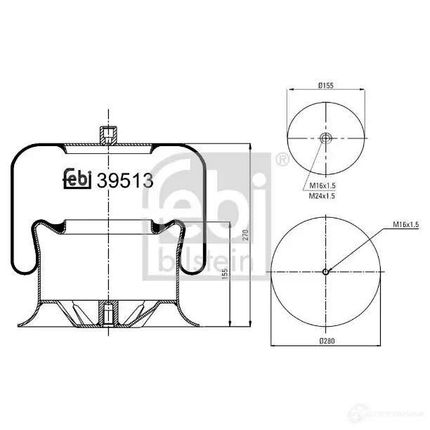 Рычаг подвески FEBI BILSTEIN 41705 4027816417057 1087896 6W6G 1