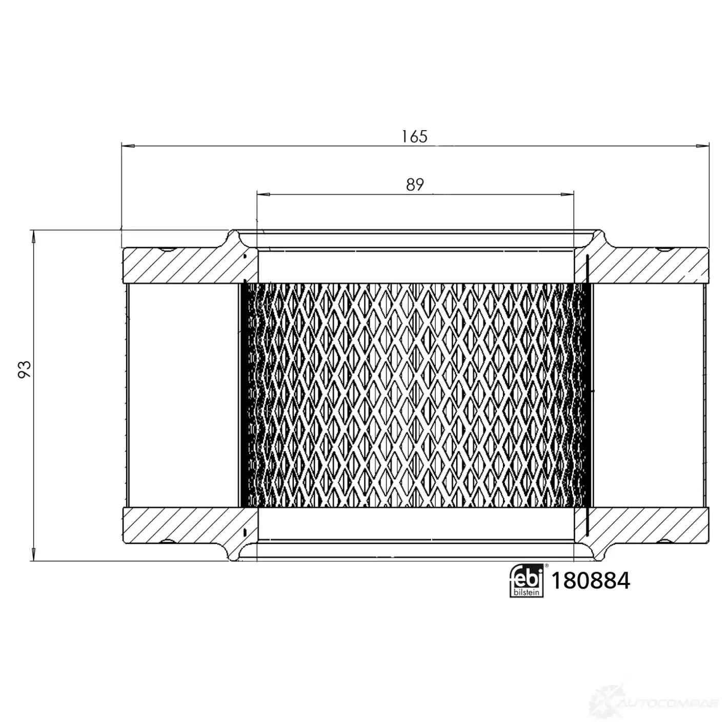 Воздушный фильтр FEBI BILSTEIN 180884 MS 4G7D1 1439862622