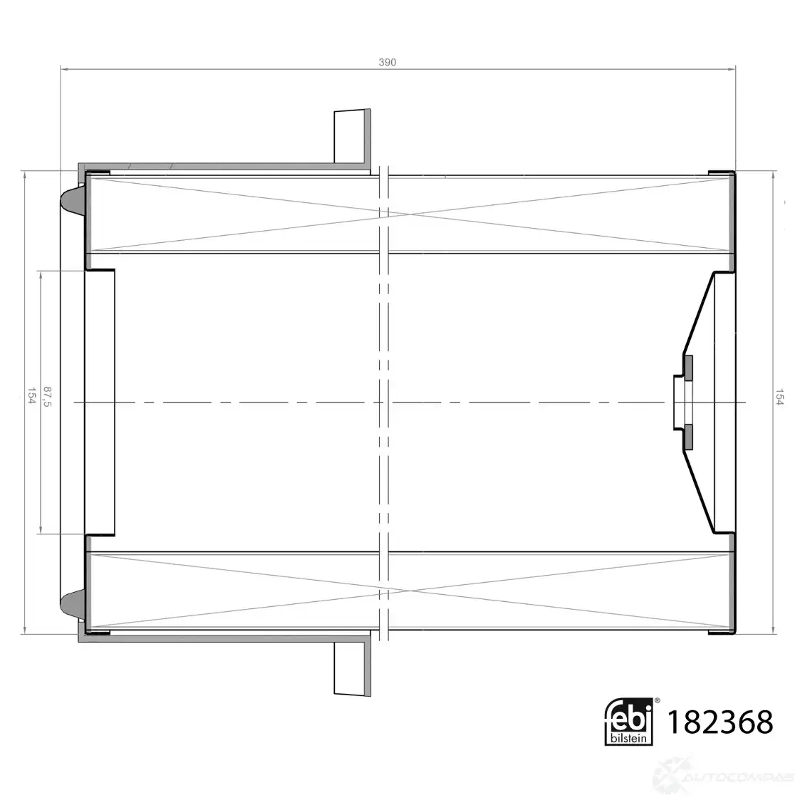 Воздушный фильтр FEBI BILSTEIN 1439862718 182368 V PFBGA1 изображение 0