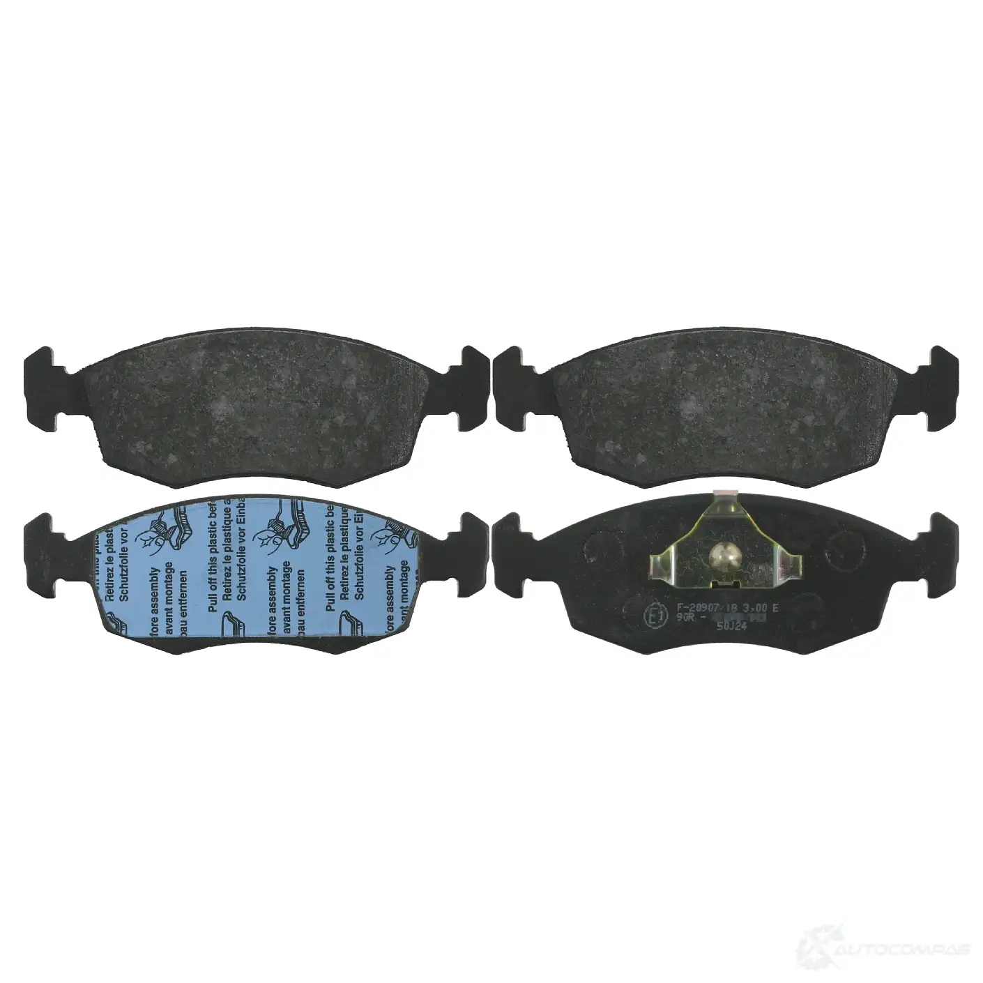 Тормозные колодки дисковые, комплект FEBI BILSTEIN 1065906 2 0908 R9IA9E 16021