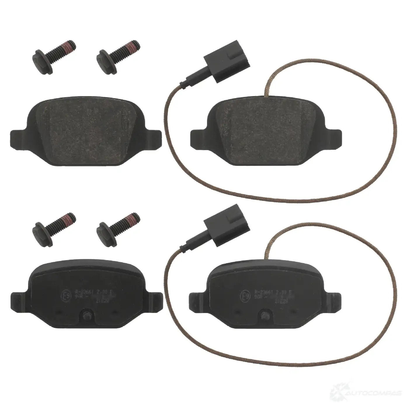 Тормозные колодки дисковые, комплект FEBI BILSTEIN 23 661 16856 1066572 J4TO4V