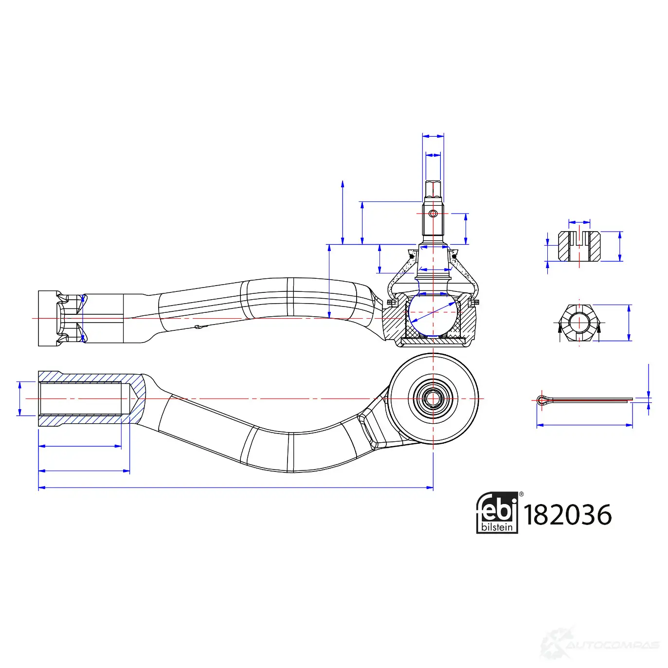 Рулевой наконечник FEBI BILSTEIN C EGVY 182036 1439875072