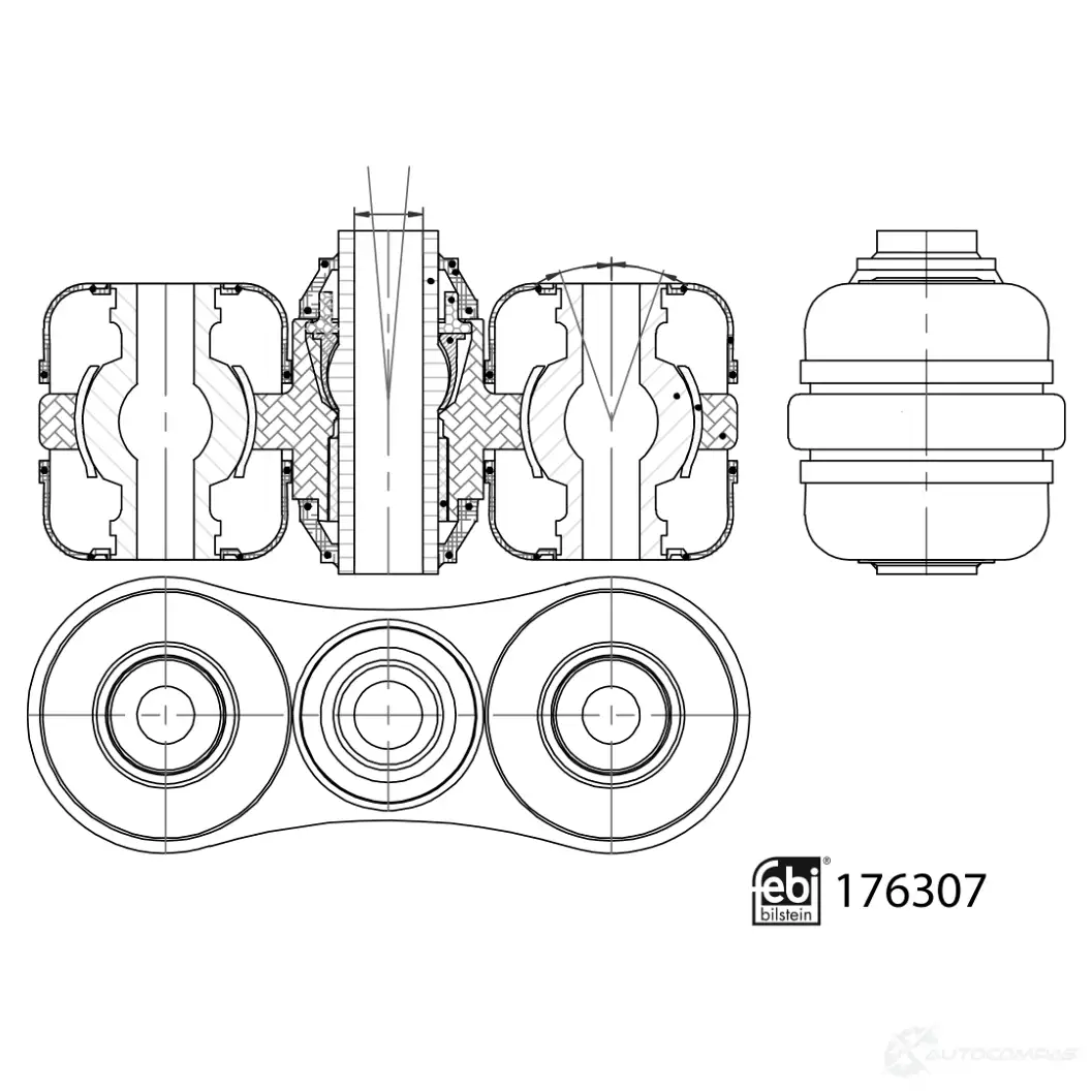 Рычаг подвески FEBI BILSTEIN 1439319377 176307 2 KMQWD8 изображение 1