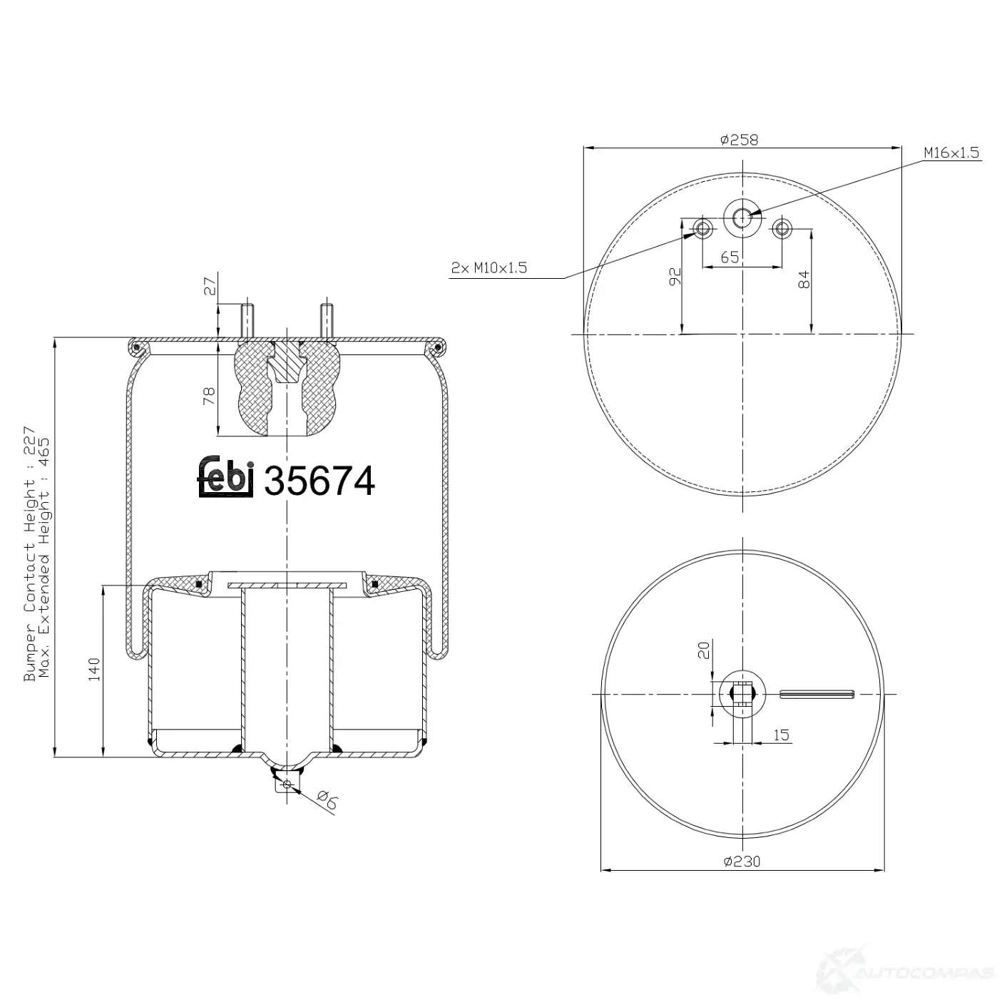 Пневмоподушка FEBI BILSTEIN BILA IA 35674 4027816356745 1082031