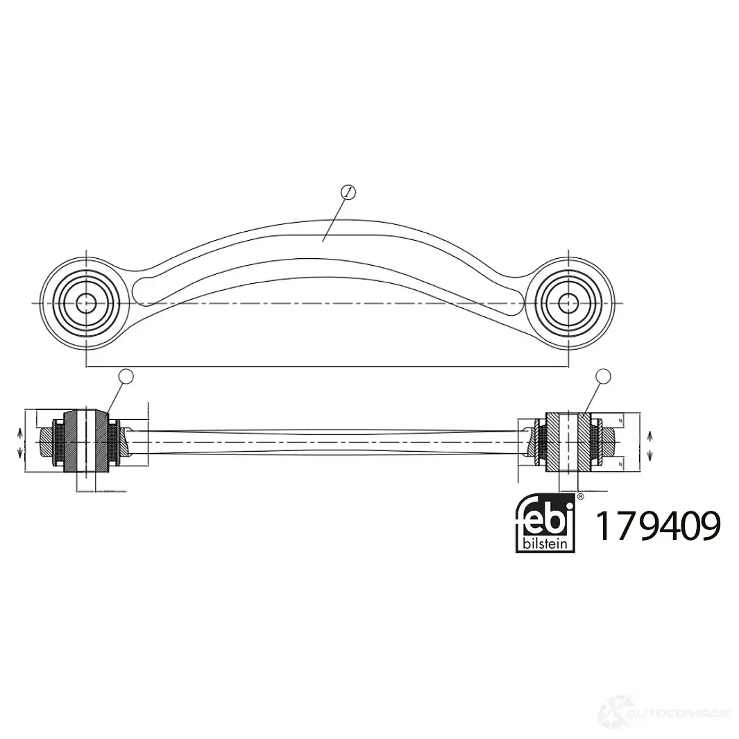 Рычаг подвески FEBI BILSTEIN 179409 1439881218 4P5U G изображение 2