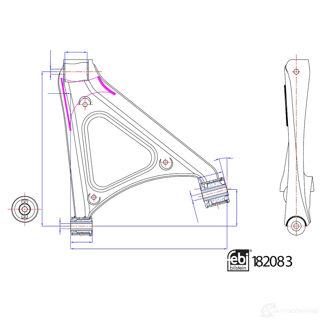 Рычаг подвески FEBI BILSTEIN 1439881354 B01 836 182083