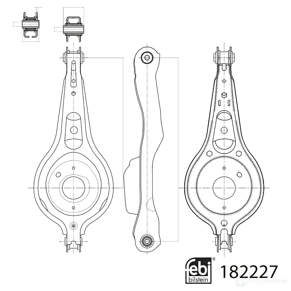 Рычаг подвески FEBI BILSTEIN 1439881385 182227 N9N 82