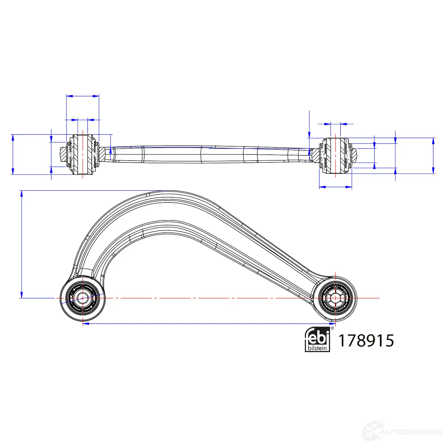 Рычаг подвески FEBI BILSTEIN 1439881404 TS6T SZ 178915 изображение 2