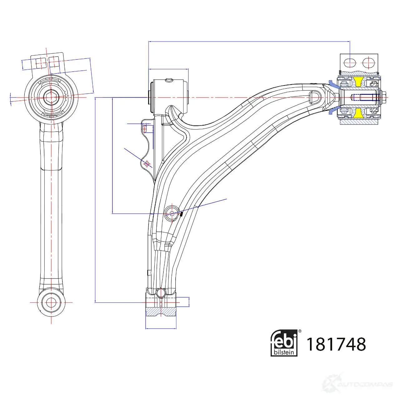 Рычаг подвески FEBI BILSTEIN DFE PT 1439881491 181748 изображение 0