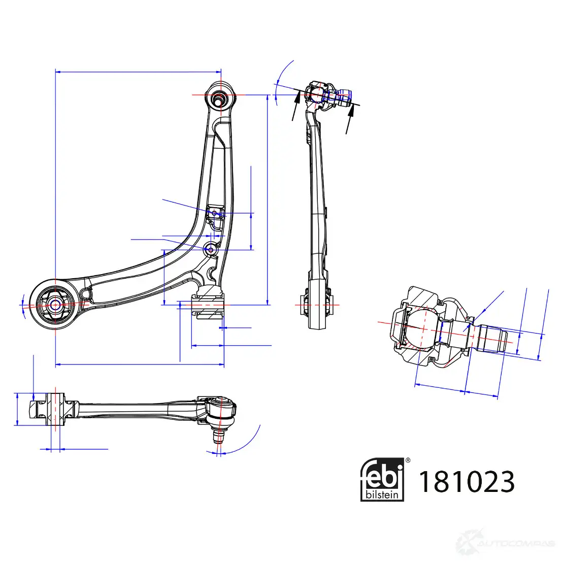 Рычаг подвески FEBI BILSTEIN C VO89 181023 1439881508 изображение 0