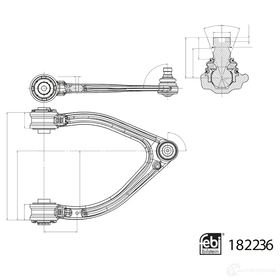 Рычаг подвески FEBI BILSTEIN 182236 1439881612 AXDHD T изображение 0