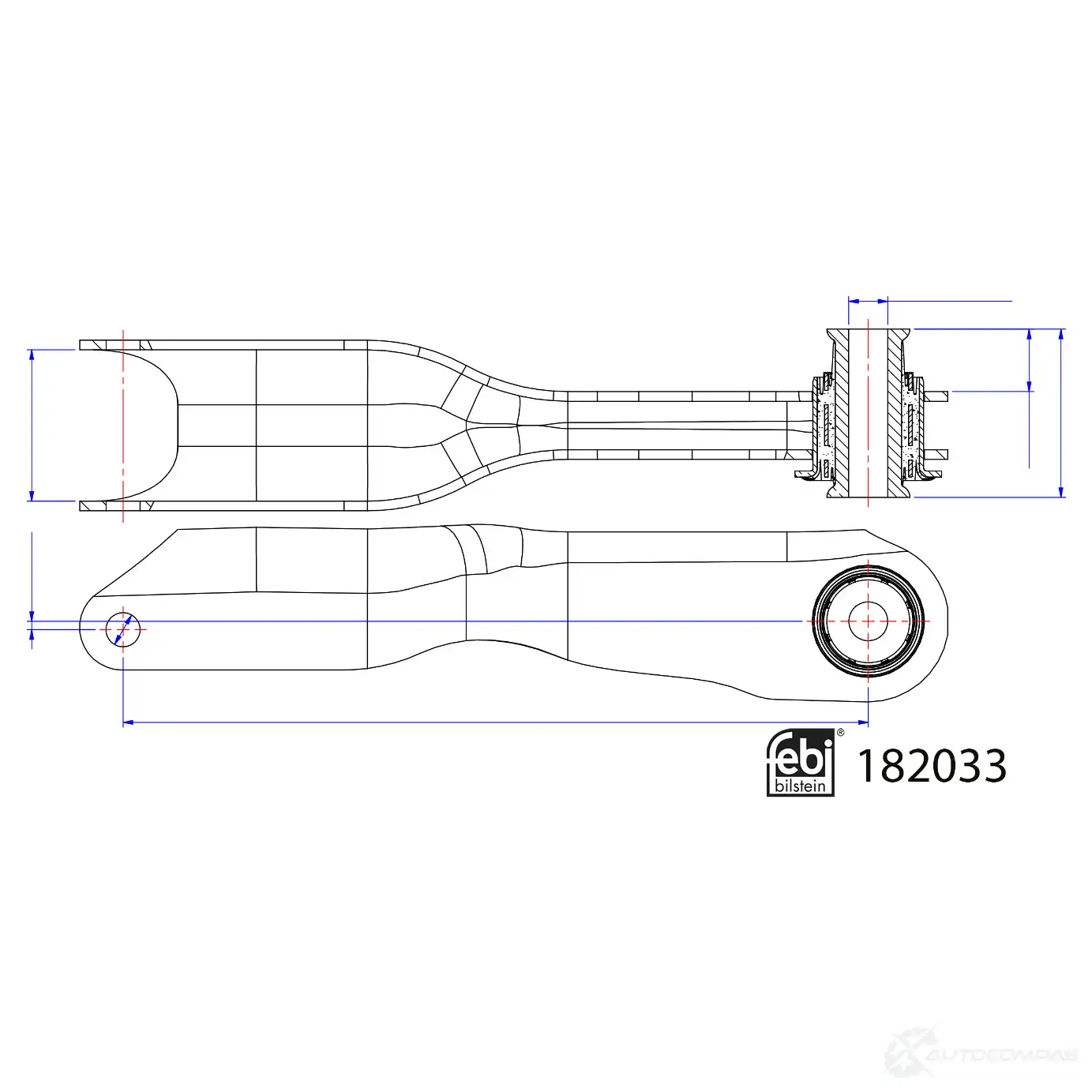 Рычаг подвески FEBI BILSTEIN 1439881768 182033 5HAX 5
