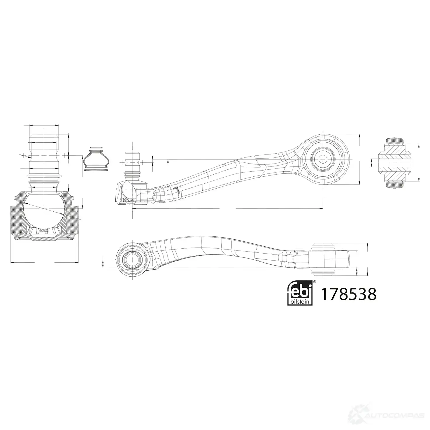 Рычаг подвески FEBI BILSTEIN 4N4G AI8 1439881821 178538 изображение 1