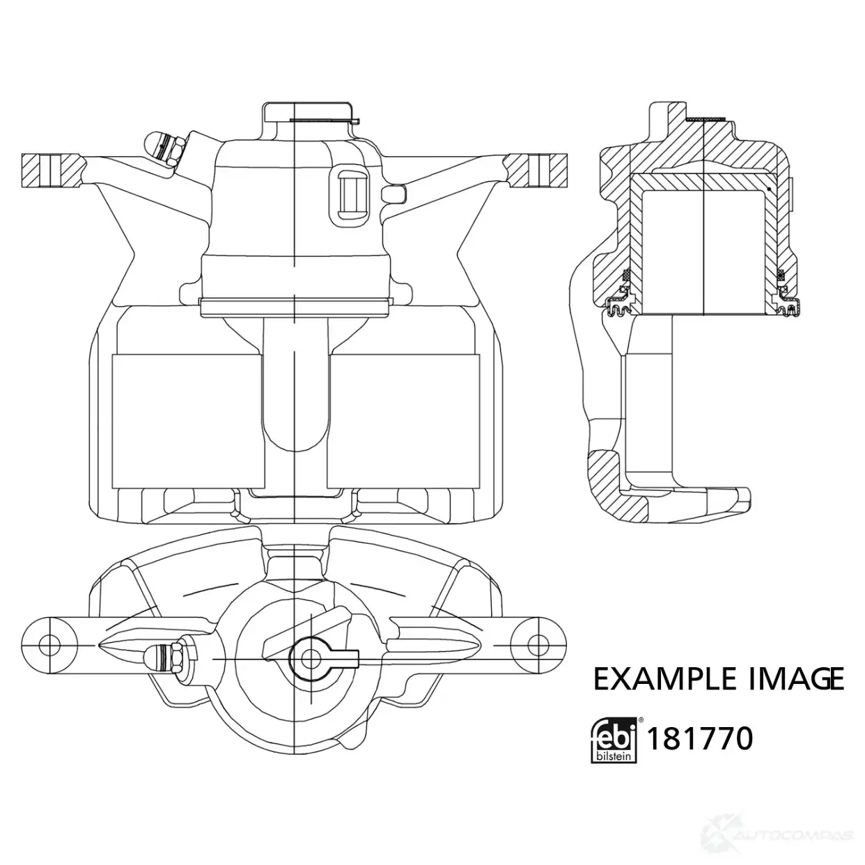 Тормозной суппорт FEBI BILSTEIN 1439886539 181770 M MUDWK