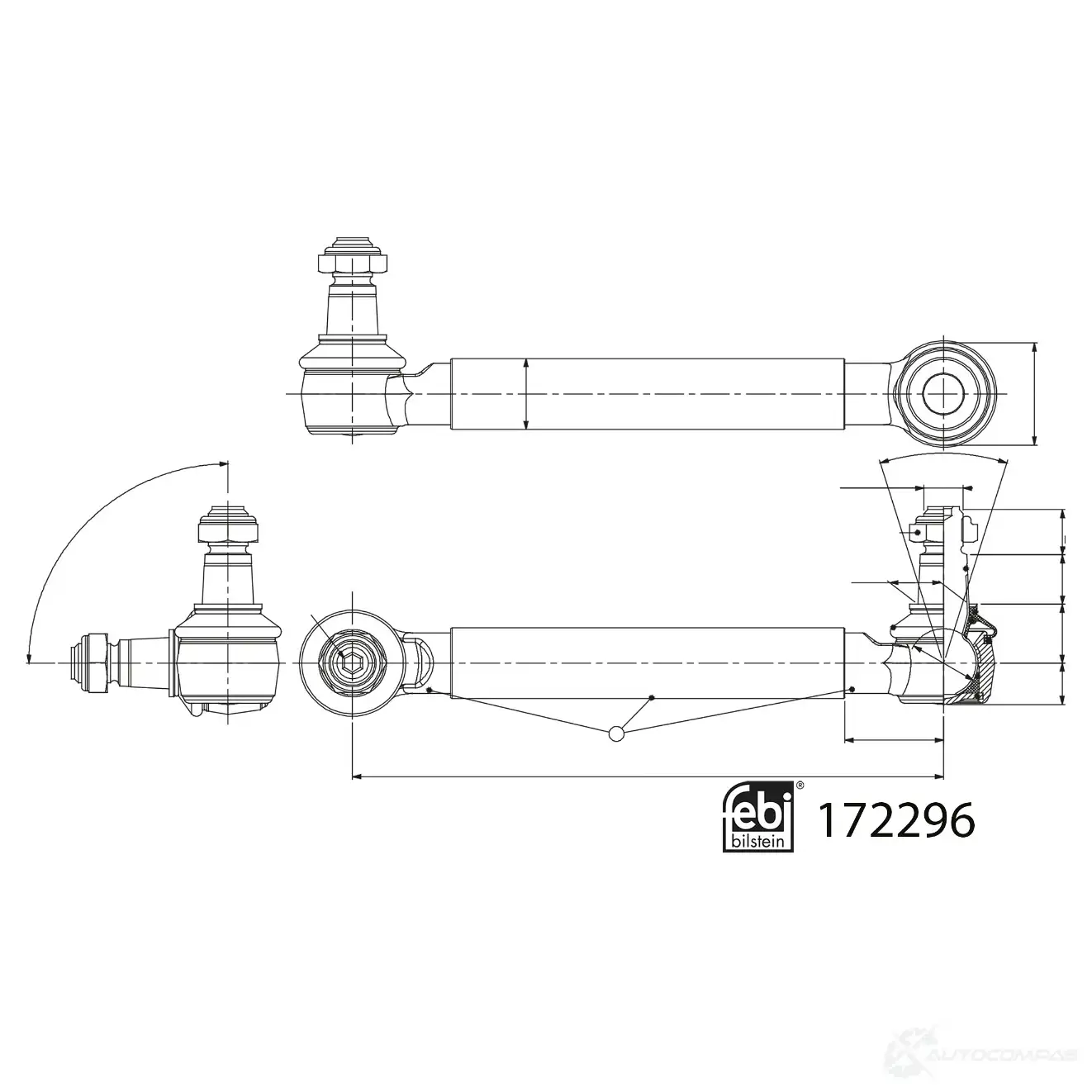 Стойка стабилизатора FEBI BILSTEIN 172296 1437387385 APJV Y изображение 0