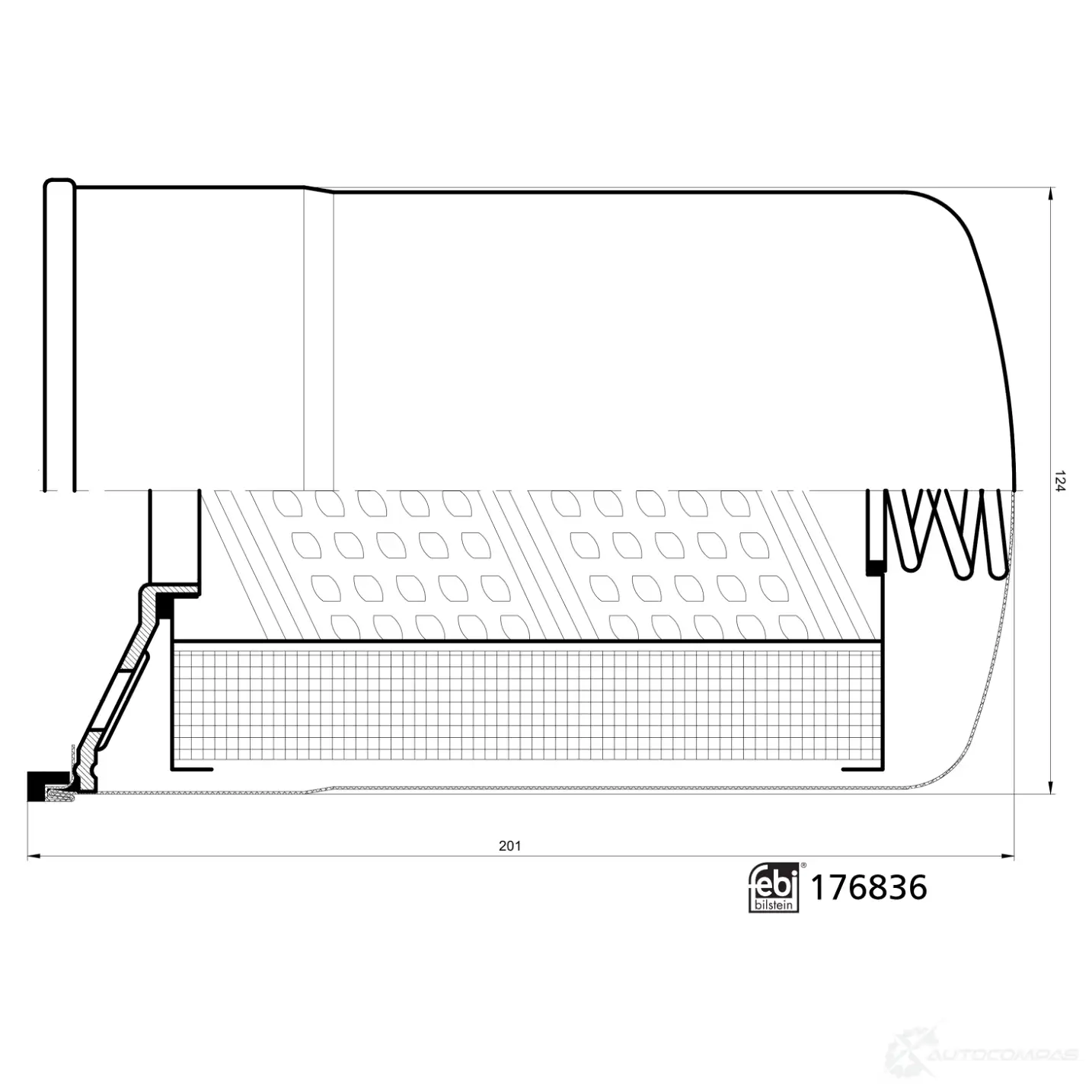 Фильтр гидравлики ретарды FEBI BILSTEIN 1438001057 EB TO3R 176836