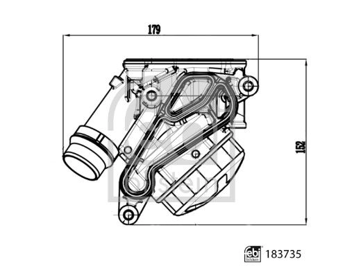 Корпус масляного фильтра FEBI BILSTEIN CV L0MYR 183735 1440298741