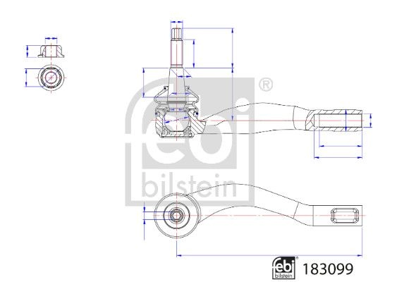 Рулевой наконечник FEBI BILSTEIN 71WC TDI 183099 1440299774 изображение 0