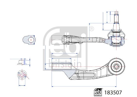 Рулевой наконечник FEBI BILSTEIN 1440299780 183507 TOY7B H7