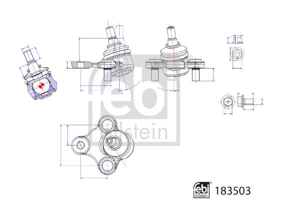 Шаровая опора FEBI BILSTEIN N VN8D5B 183503 1440300389