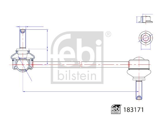 Стойка стабилизатора FEBI BILSTEIN 183171 1440299936 H25I 1