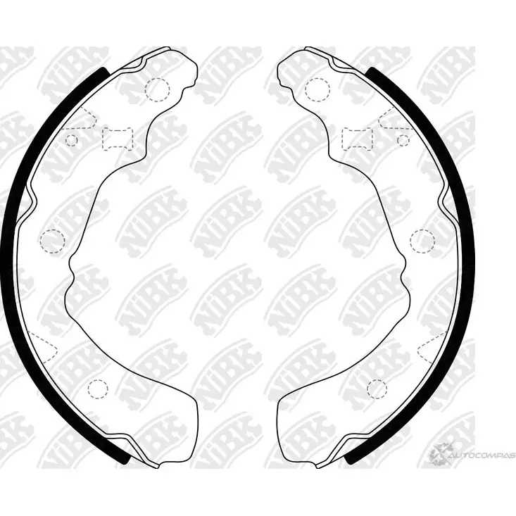 Тормозные колодки NIBK FN0020 3834179 3SX 079 4582431706226