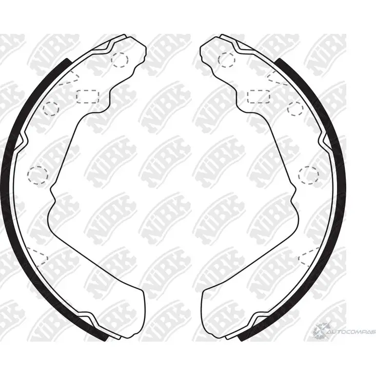 Тормозные колодки NIBK 1437122955 6FHFX C FN0025 изображение 0