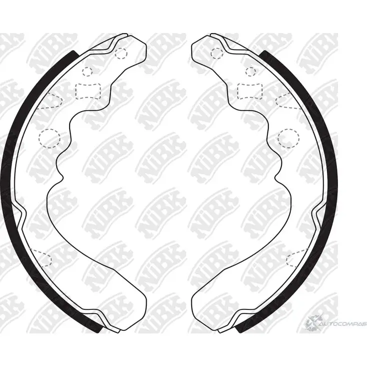 Тормозные колодки NIBK 3834182 FN0027 4580270590136 T 068Z5M изображение 0