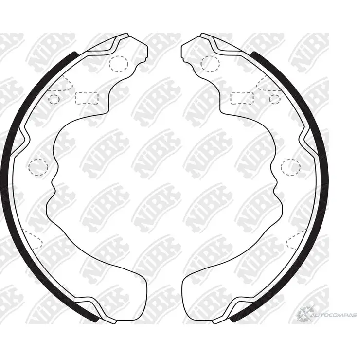 Тормозные колодки NIBK FN0028 8AW 0TAK 1270822214