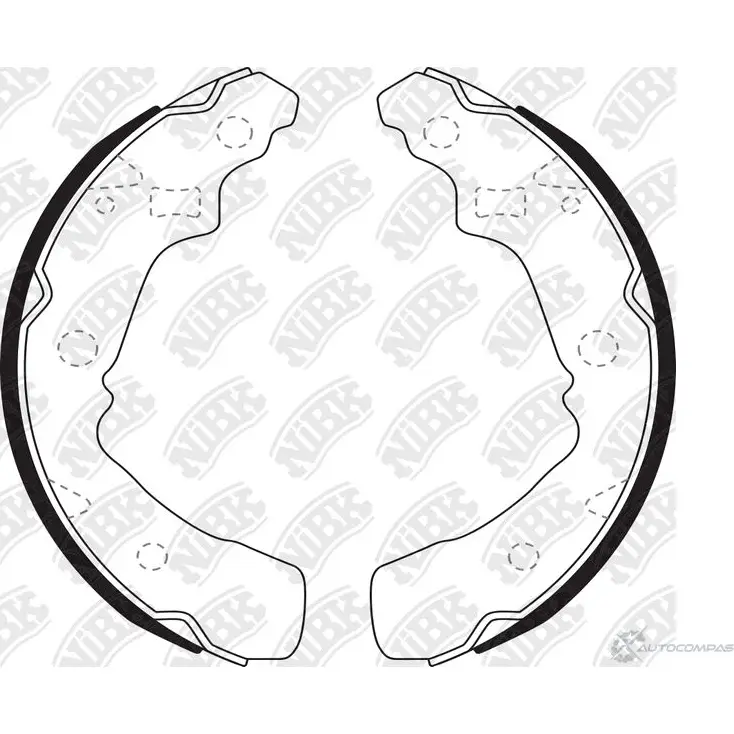 Тормозные колодки NIBK VB AYS84 4582431707087 FN0030 3834184 изображение 0