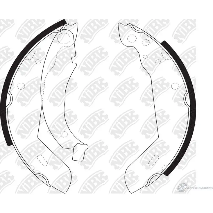 Тормозные колодки NIBK 1270822424 FN0504 L6 0T25Z