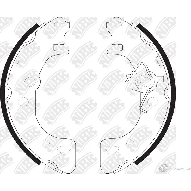 Тормозные колодки NIBK 1437122965 5 SW22 FN0510