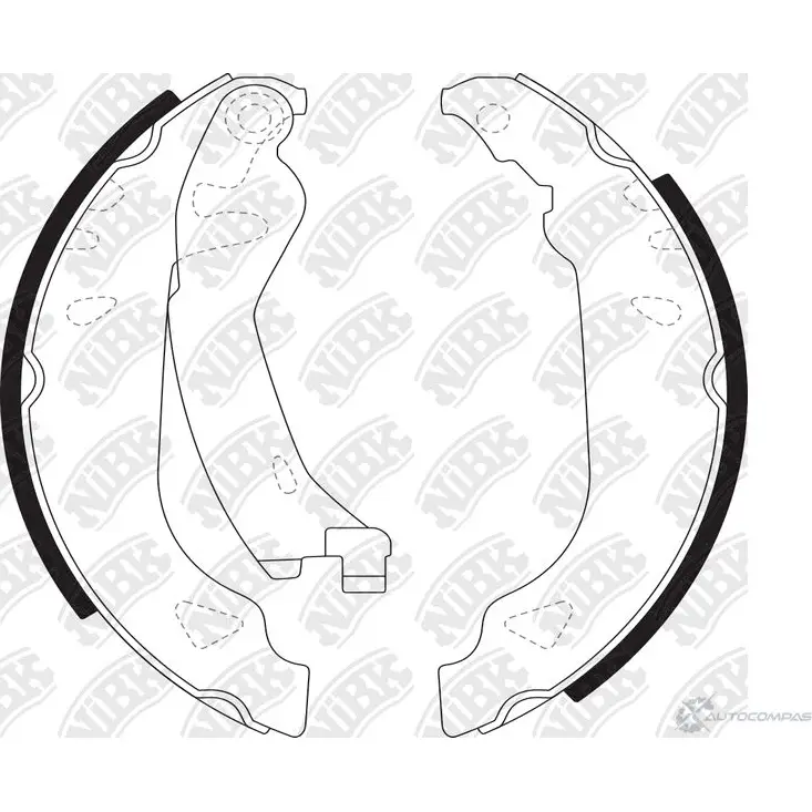 Тормозные колодки NIBK 3834199 4580270590358 FN0517 R MGUL