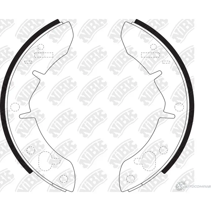 Тормозные колодки NIBK RVZ4 74 FN0522 1437122968