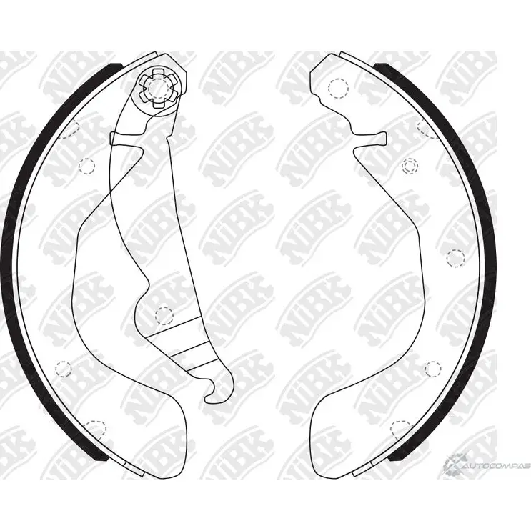 Тормозные колодки NIBK ZJN Z1V 4582409055035 FN0533 3834204