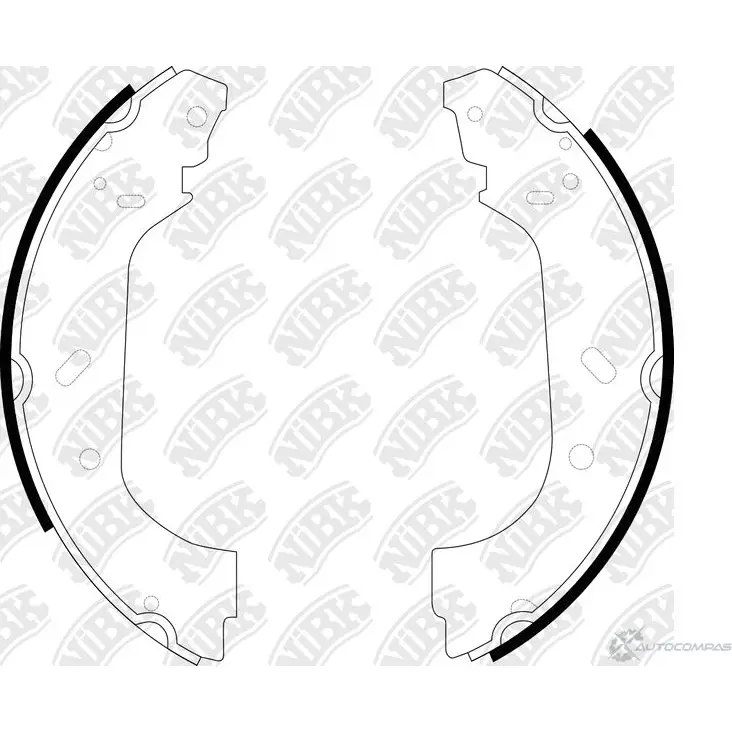 Тормозные колодки NIBK FN0548 YK 42V 1270822900