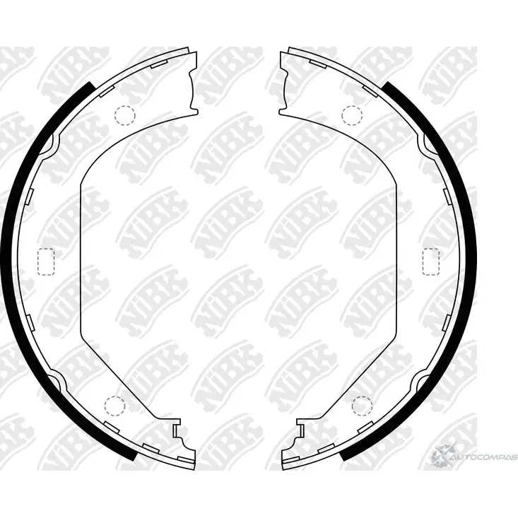 Барабанные колодки NIBK 4582409055103 FN0560 3834224 GUDS3 0 изображение 0